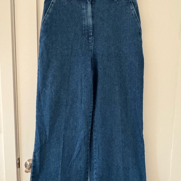 Sezane Martin denim trousers size 42/US10 - Picture 3 of 10